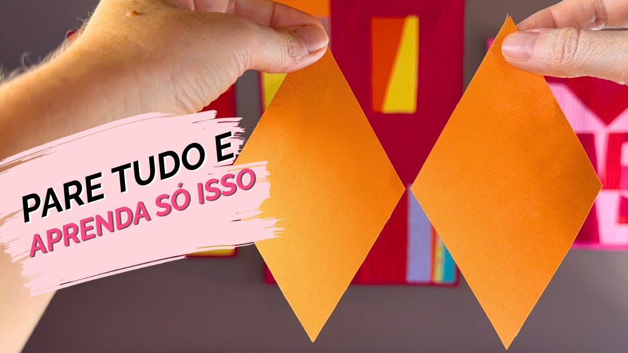 Como Cortar Diamantes PERFEITOS no Patchwork Moderno
