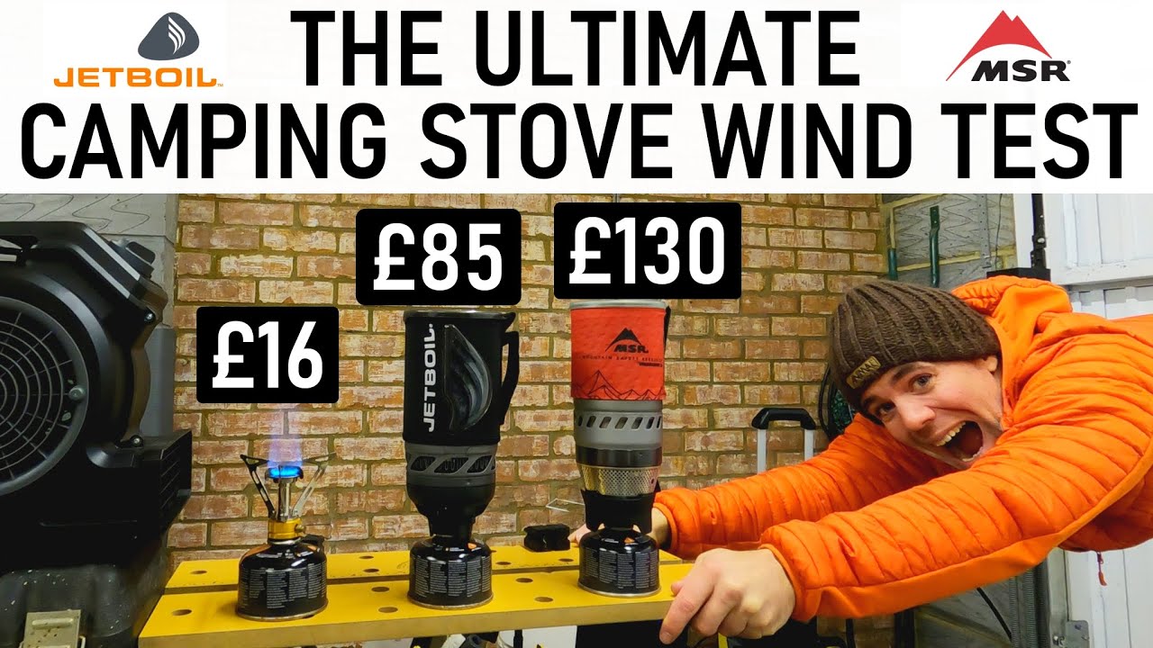 Wild camping stove wind test - Jetboil Flash vs MSR Windburner vs budget Vango | Gas stove review