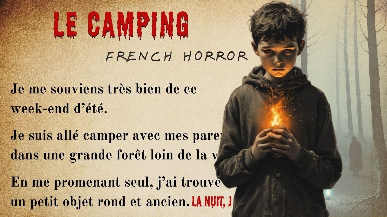 Learn French with a Scary Story | The Camping Mystery (Easy French A1- A2)
