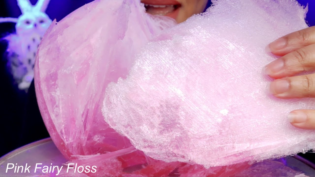 ASMR PINK FAIRY FLOSS ICE BALLOON