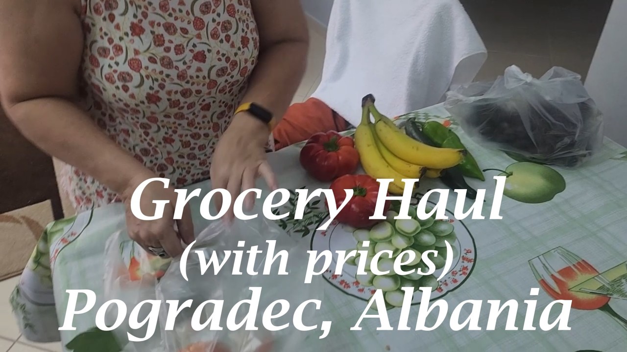 Grocery haul Pogradec, Albania  (with prices) from the Spar - Jumbo - Travel Vlog