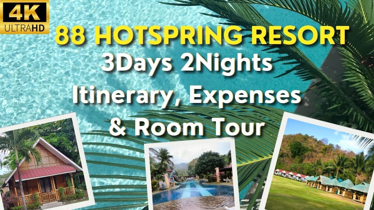 3Days 2Nights 88 HotSpring Resort in Laguna Patok sa foreigners OFWs, Itinerary expenses room tour