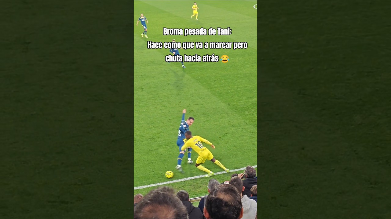 Broma pesada de Tani Oluwaseyi a los aficionados del Villarreal 😂 #futbol