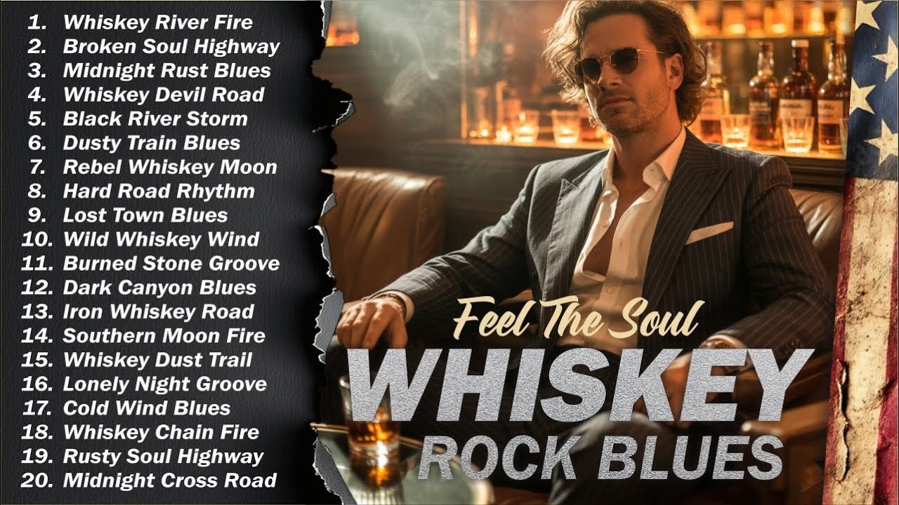 Whiskey Blues Rock 🍂 The Best of Classic Blues Songs | Relaxing Guitar Music for Night & Chill