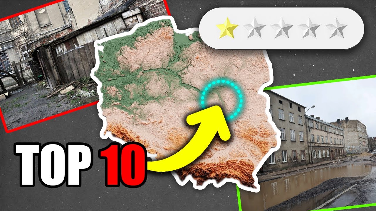 TOP 10 NAJGORSZYCH MIAST W POLSCE