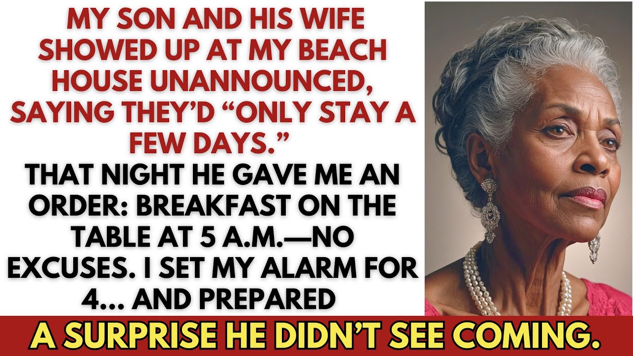 My Son Ordered 5AM Breakfast at My Beach House—So I Served a Surprise Instead