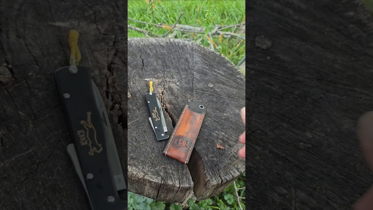 Mercator Black Kat K55K  with Custom Leather Sheath. #knives