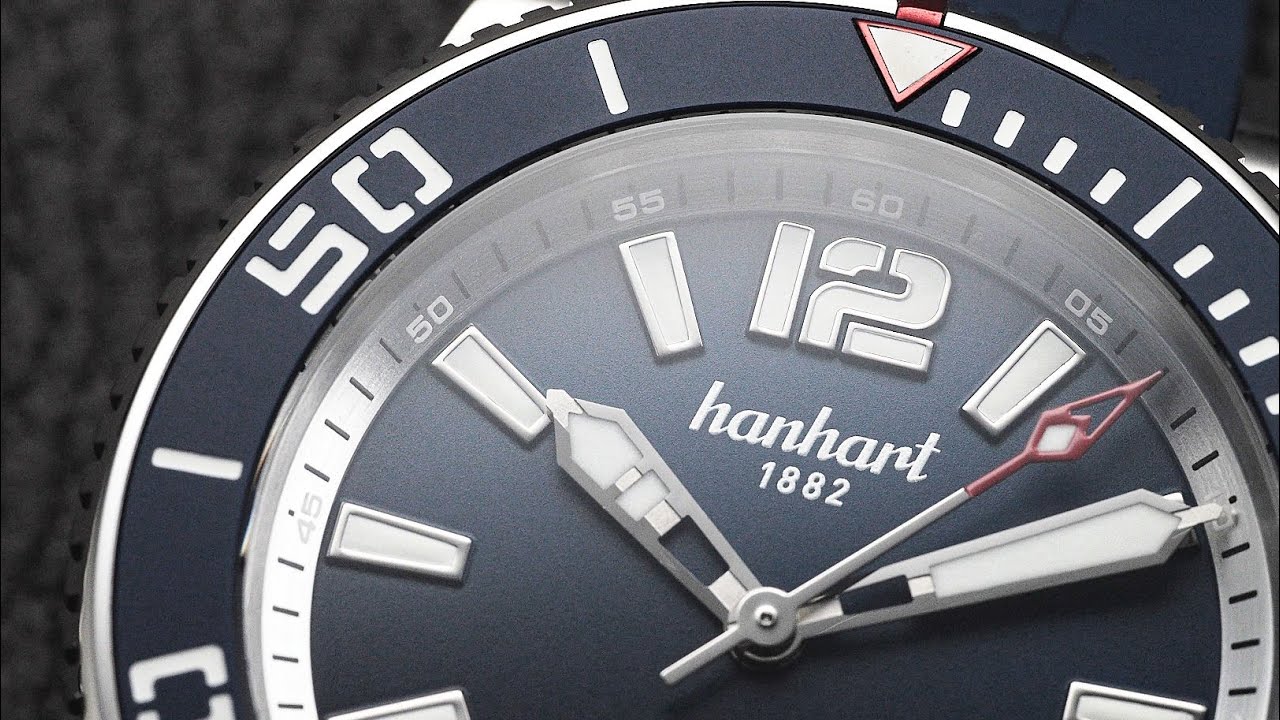 Новая модель Ocean Fade Diver от Hanhart очень стильная.