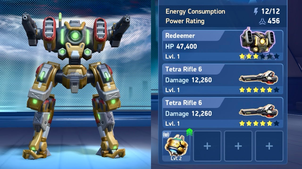Legendary Tetra Rifle 6 unlock 🔓 | testing new sniper combo | mech arena