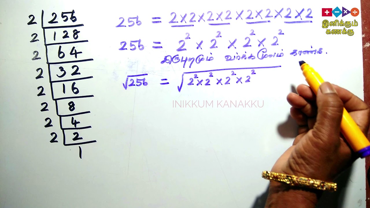Square root | Prime Factorisation Method | வர்க்க மூலம் பகாக் காரணிப்படுத்துதல் முறை