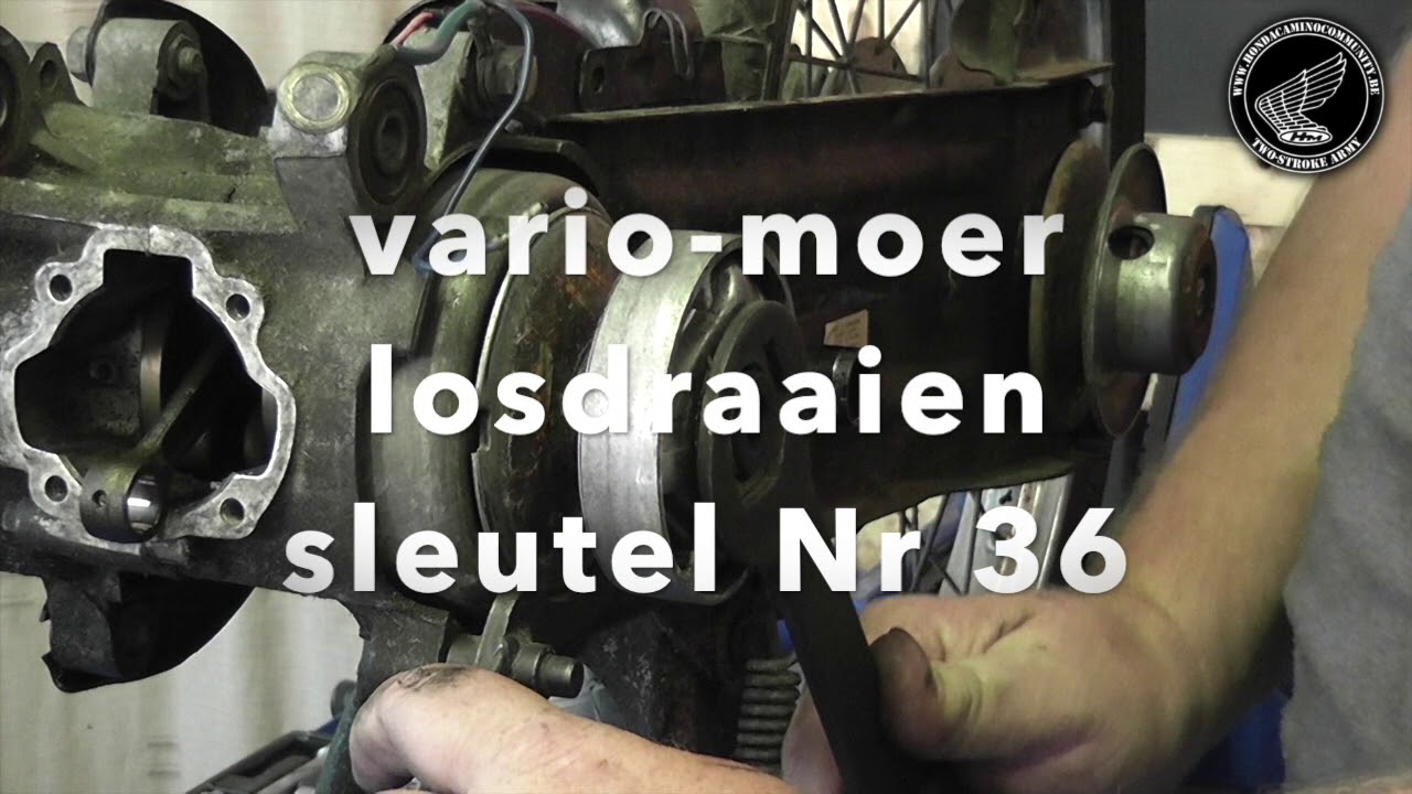 Demonteren motorblok frame HCC