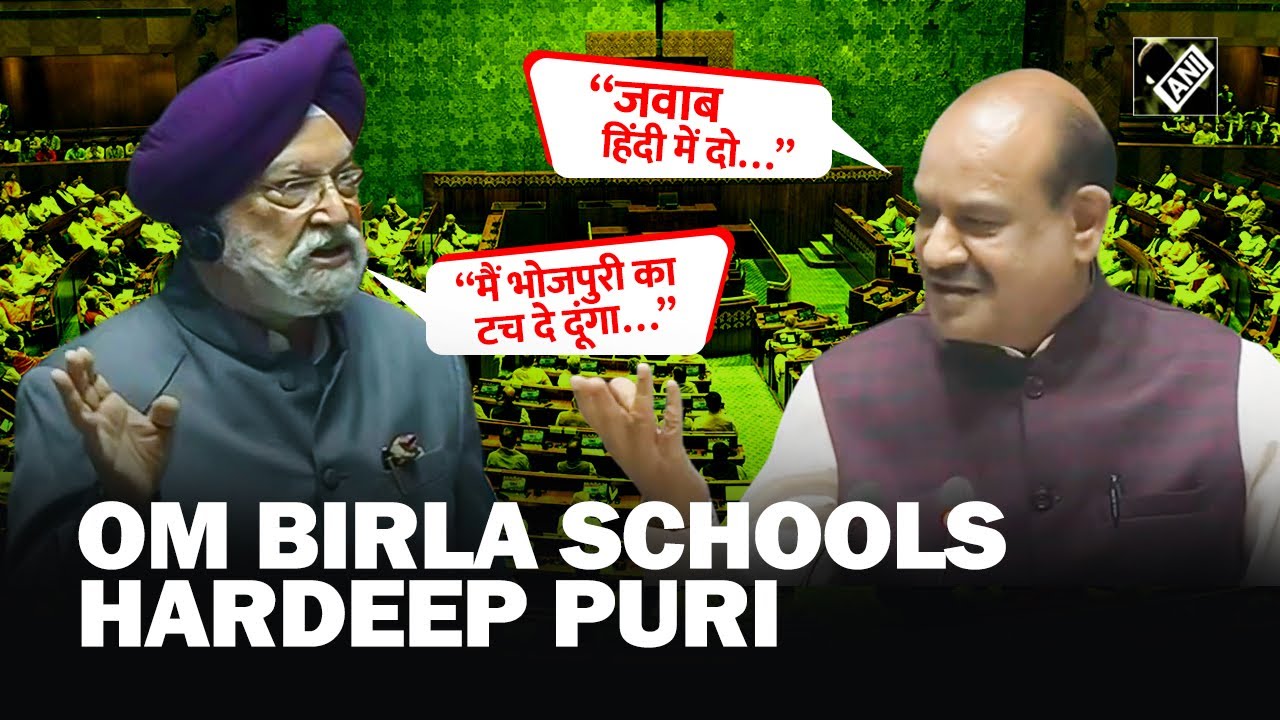 Why Speaker Om Birla interrupted Union Minister Hardeep Puri during Question Hour in Lok Sabha