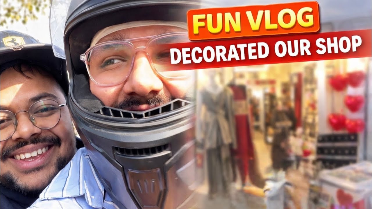Ultimate fun vlog 😂❤️ | Decorated our shop for valentines | Krishna Thakur Vlogs 