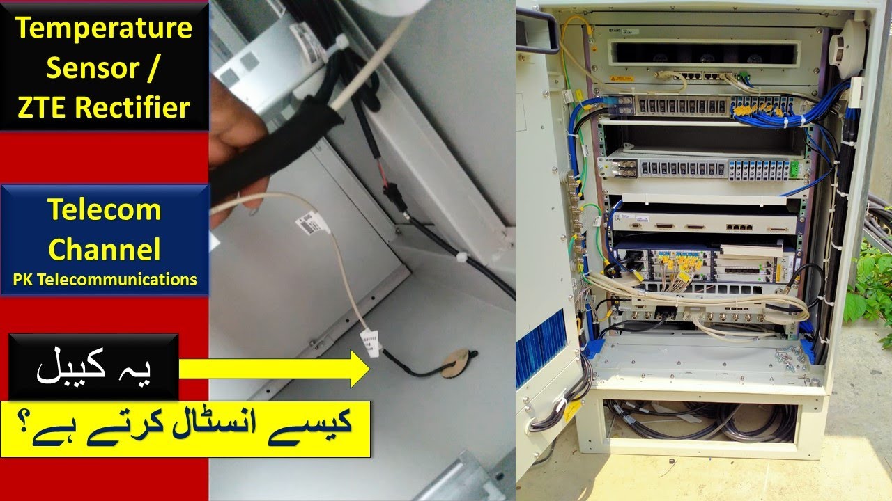 How to install temperature sensor in ZTE Rectifier | ZTE Rectifier | Cable Installation | ZTE SIU