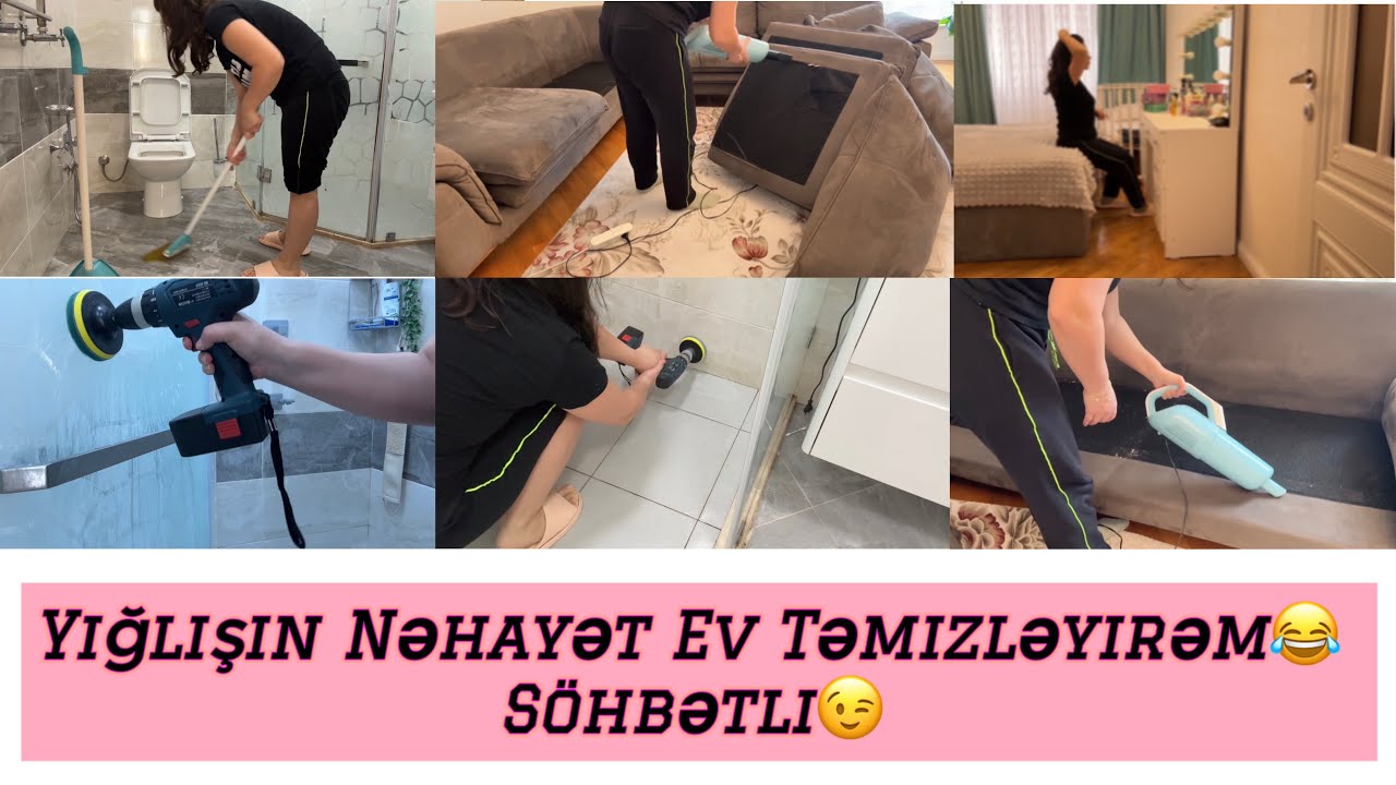 Gəldimee Gəldimm😂Ev Təmizləmə Vlogu Part 10 | Nəhayət Evimi təmizlədim #temizlik