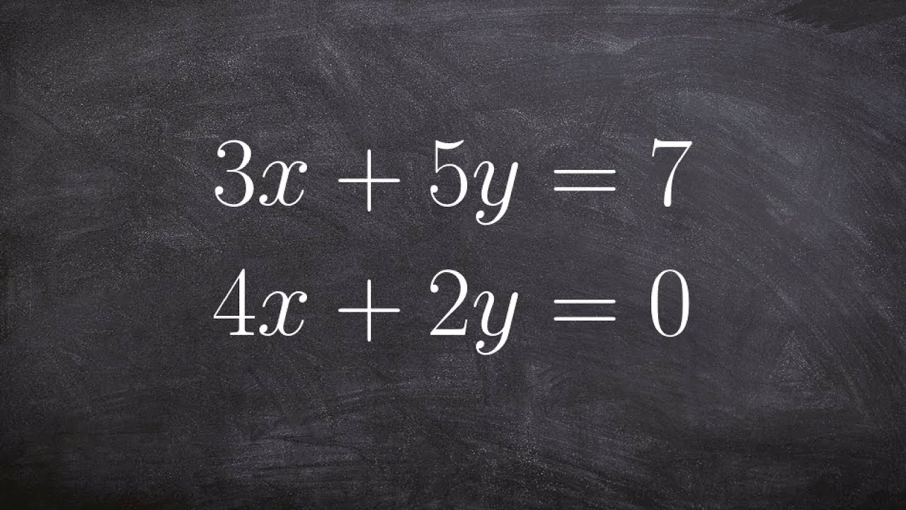 How to Solve a System of Equation Using Elimination