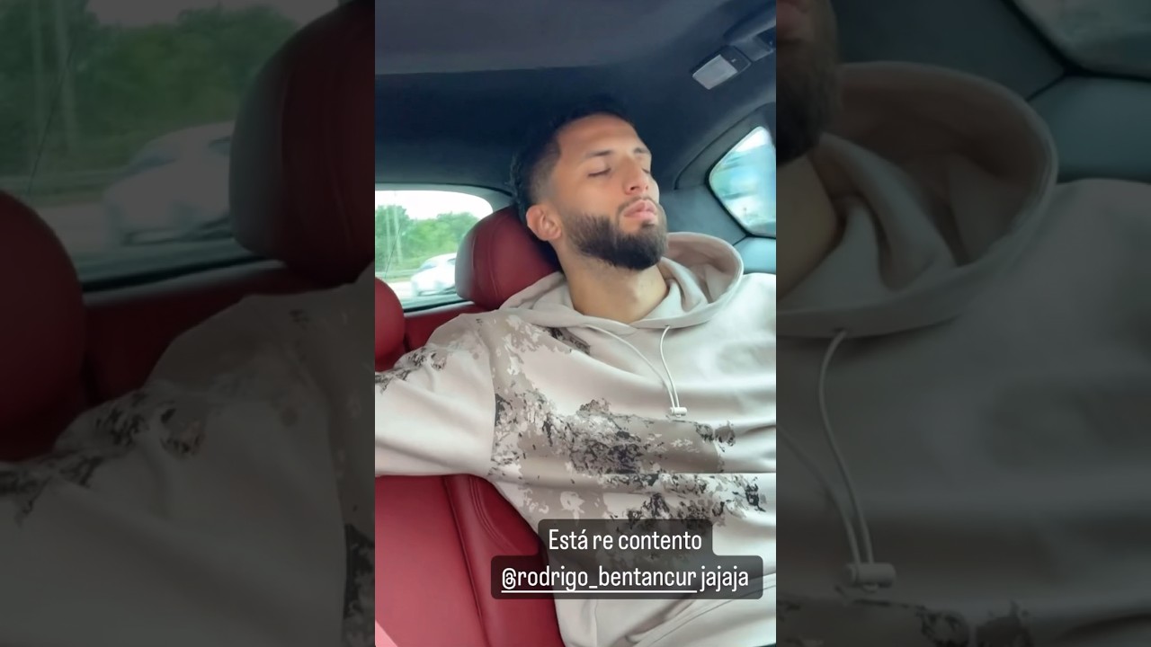 😂 Romero 🎥 Bentancur 😴 | Cuti Romero films Rodrigo Bentancur sleeping in the back of the car