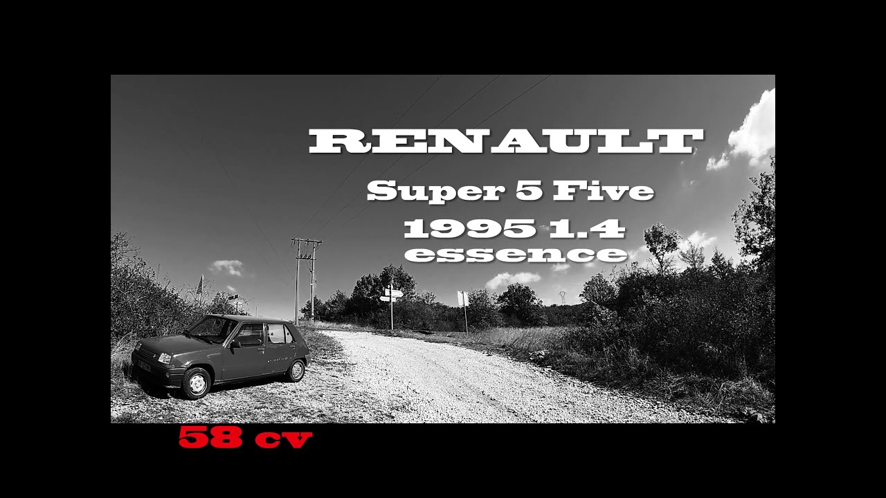 POV Renault Super 5 test dynamique , reprise et lacets : 1.4 1995