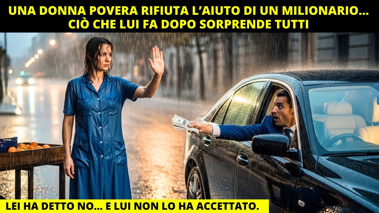UNA DONNA POVERA RIFIUTA L’AIUTO DI UN MILIONARIO… CIÒ CHE LUI FA DOPO SORPRENDE TUTTI