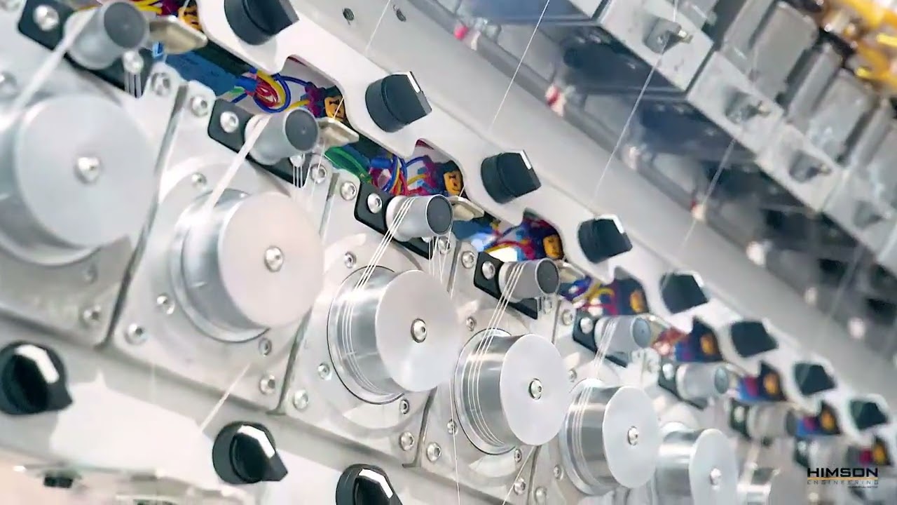 HIMSON DRAW TEXTURING (DOUBLE DENSITY) GODET MACHINE MODEL HSS-DSR-4G-TS