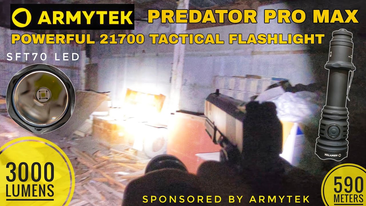Обзор Armytek Predator Pro Max и сравнение Beamshots с Dobermann Pro Max, SOFIRN SK40