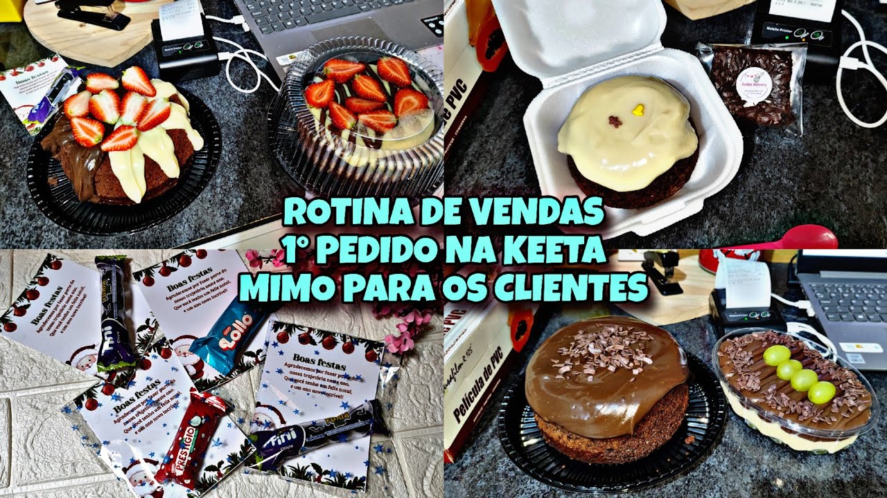 DELIVERY DE DOCES/ MONTAGEM NAKED CAKE/ BRINDE PARA OS CLIENTES/1° PEDIDO NA KEETA 🩷