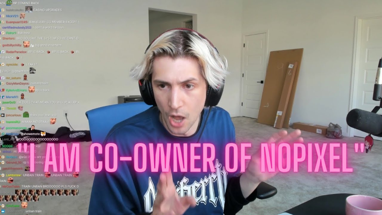 xQc официально стал совладельцем GTA RP NoPixel