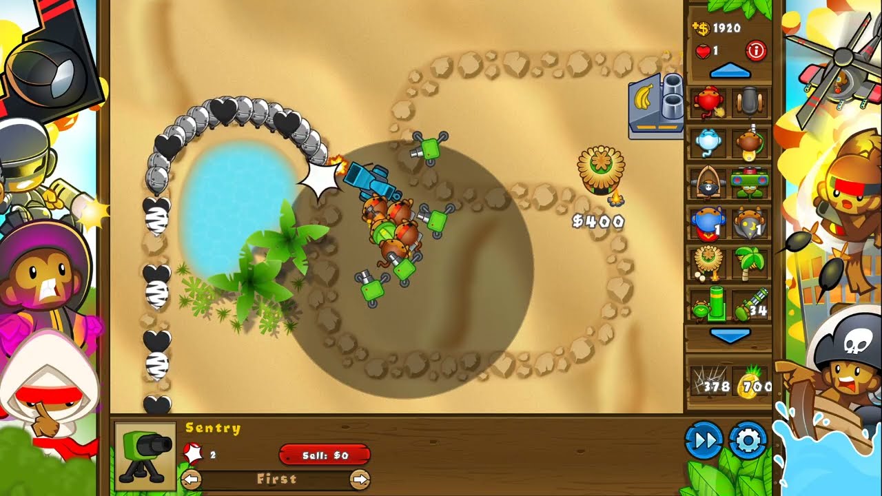 Песчаная буря - Мастерство Непобедимо - Bloons TD 5