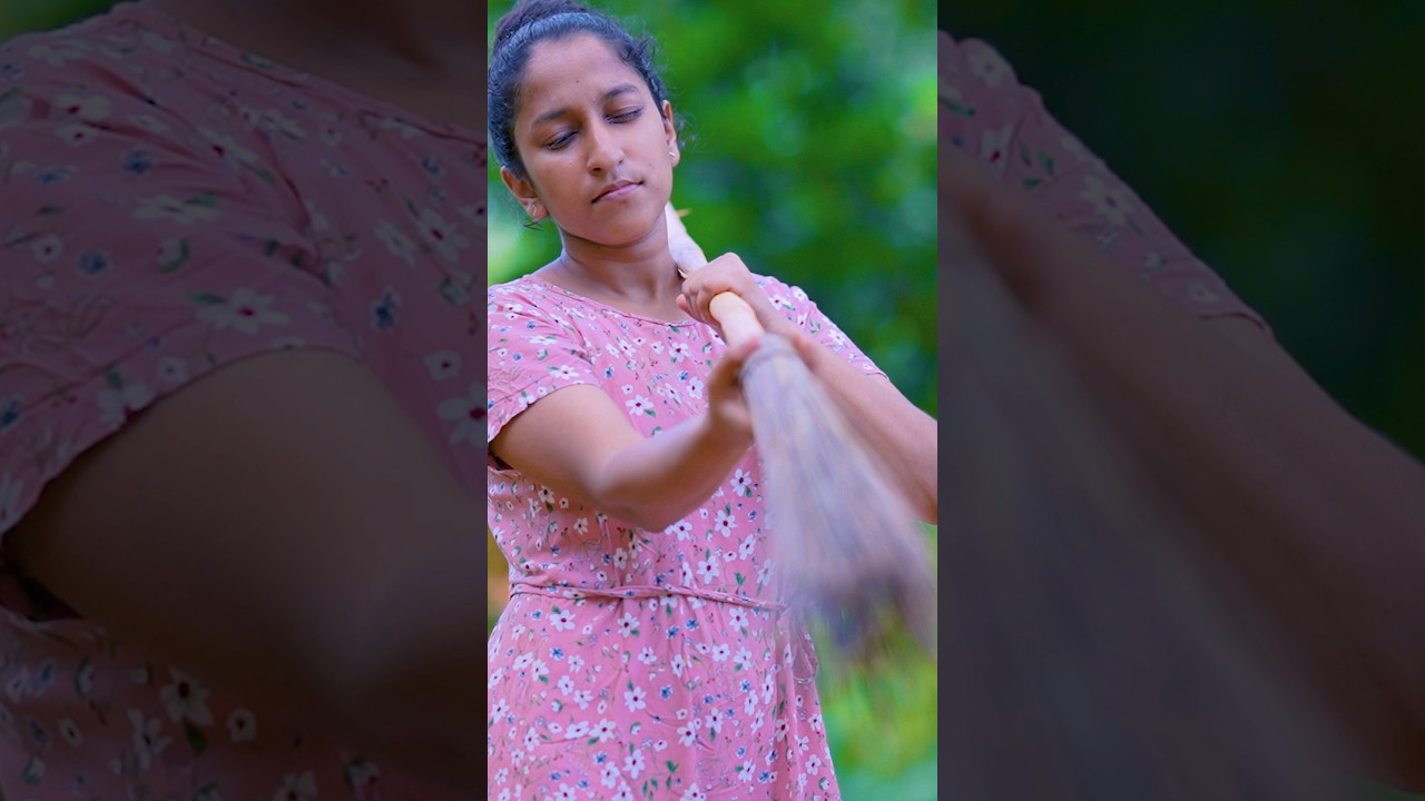 Making ekel broom 🧹 ඉදලක් හදමුද? #shorts