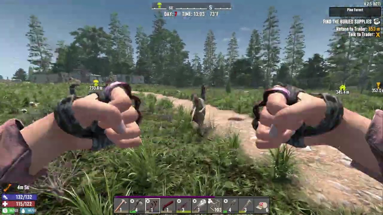 7 Days to Die PC (Ver. 2.5) Brawler Episode 10: Easy Horde