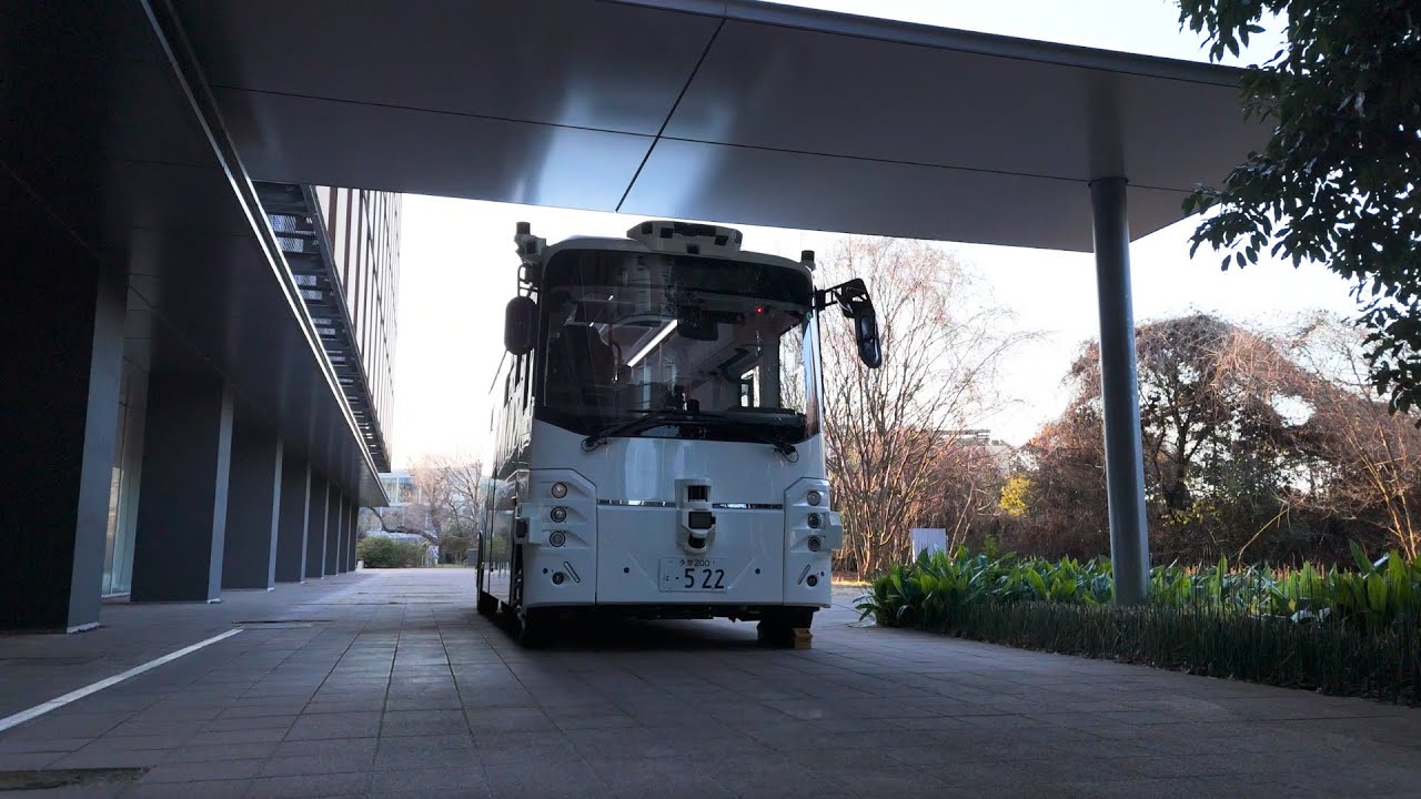 Private 5G-powered autonomous driverless bus (Japanese Subtitle)