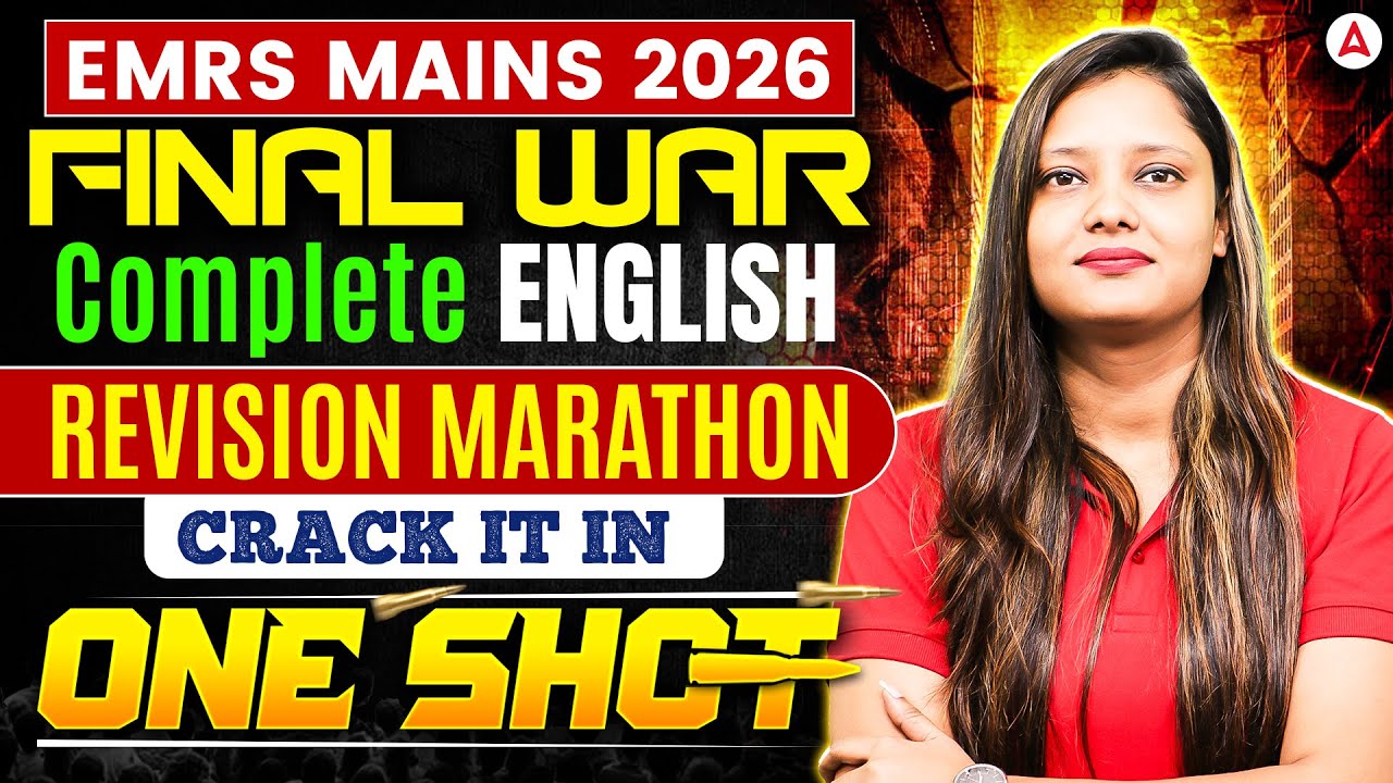 EMRS 2026 TIER-2 MAINS ENGLISH COMPLETE MARATHON PAPER वाले सवाल BY DEEPTI MA'AM
