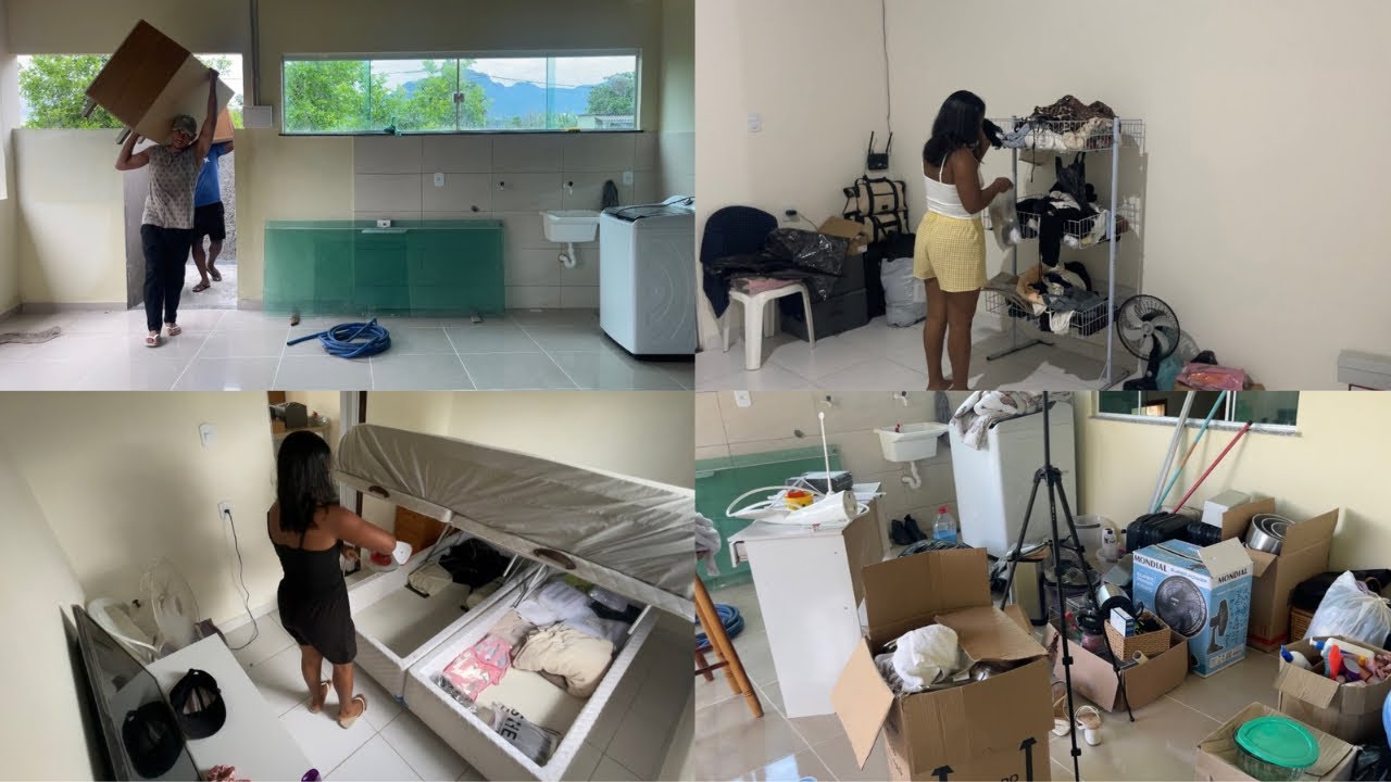 a mudança começou - últimos dias na casa antiga, levamos tudo pra casa nova 