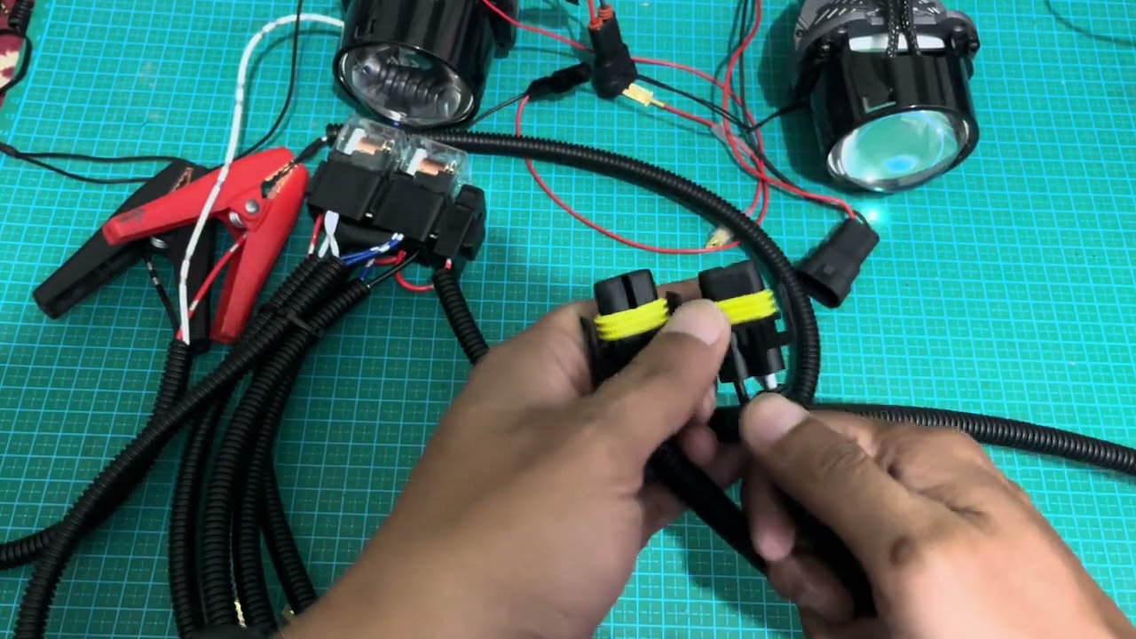 Relay set biled foglamp dengan saklar terpisah (untuk mobil yang belum ada jalur foglamp)