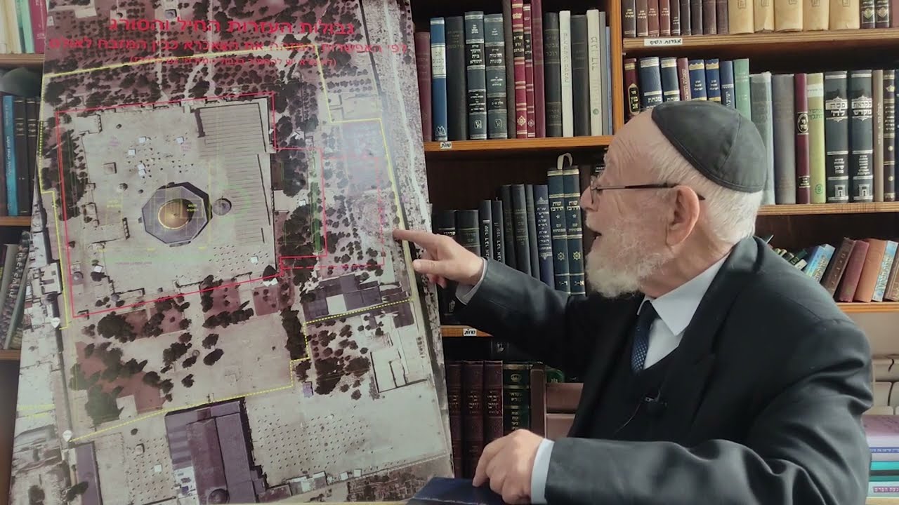 הרב דוב ליאור מסביר את הגבולות והמסלול המותר בהר הבית ע