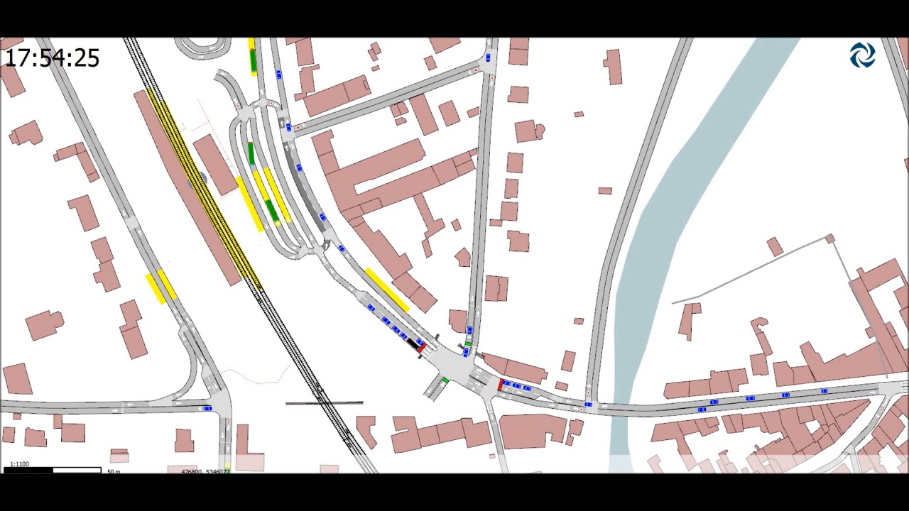 Passage à niveau de Nemours - Modélisation PN8 prévisionnel