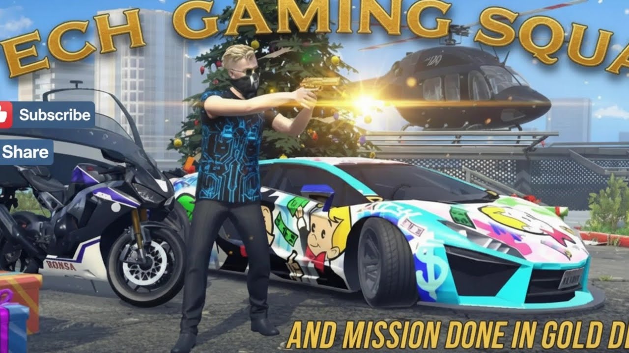 TECH GAMING SQUAD 😎 MONEY BAG👜 DONE IN GOLD DE GUN 