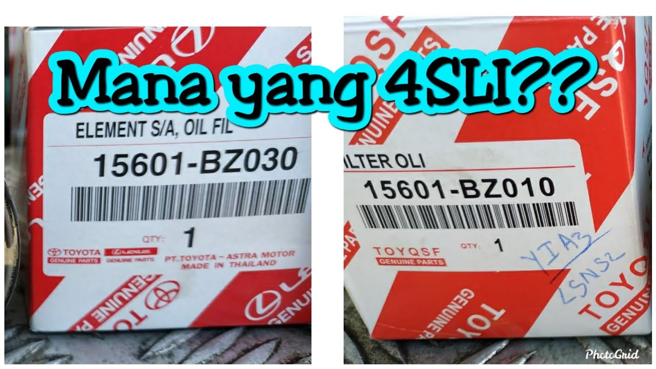Perhatikan Filter Oli ini sebelum Ganti Saringan Oli Mobil Avanza Rush calya agya