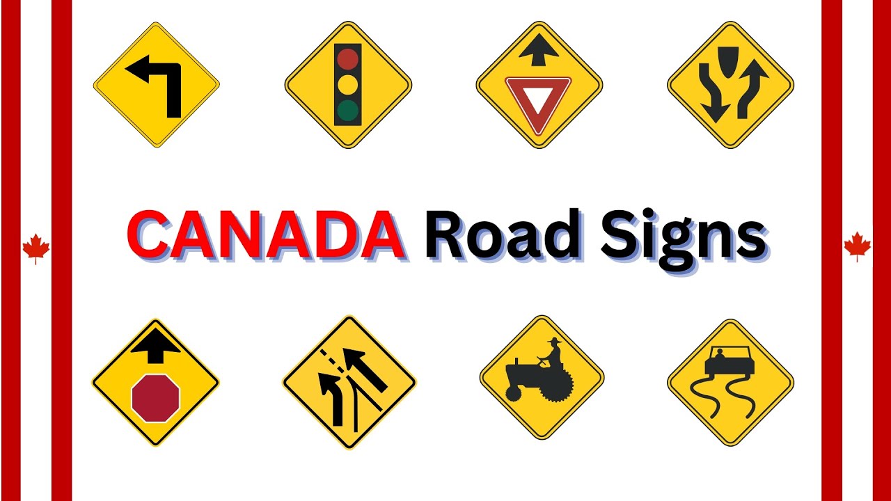 🇨🇦 Canada Road Signs 🛑🚦 | Master These Signs for Your Driving Test!