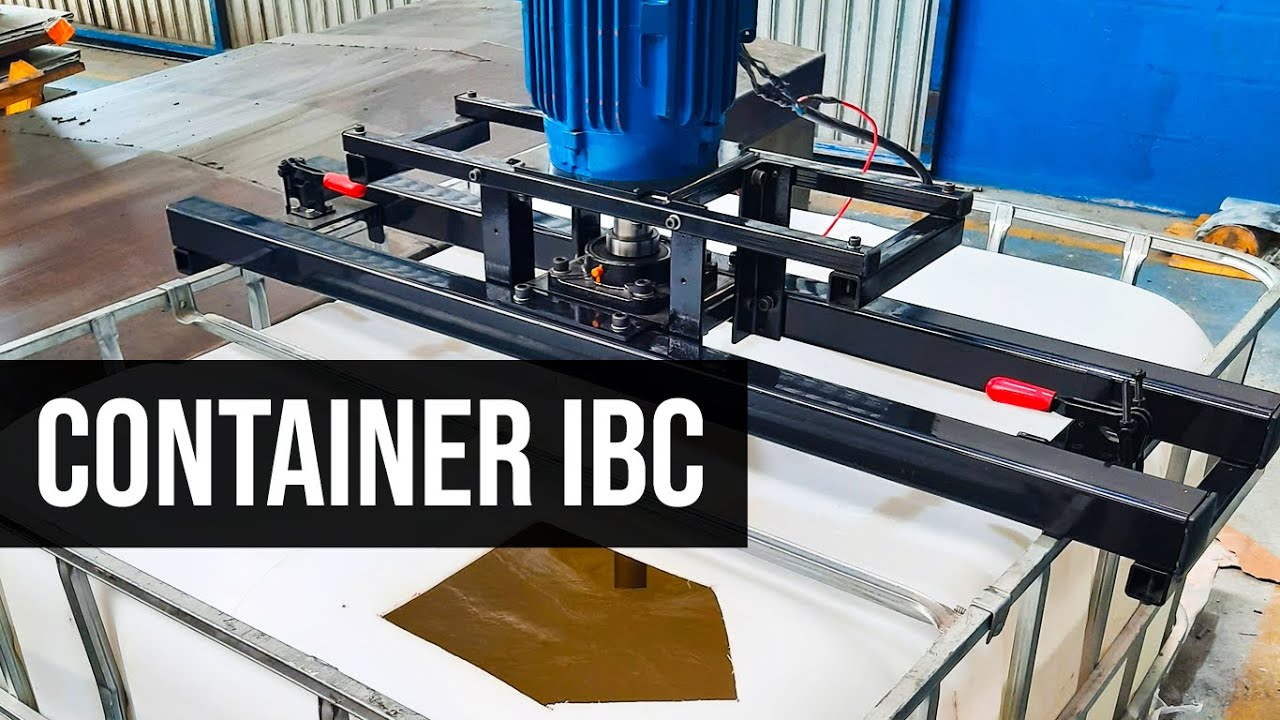CONTAINER IBC 1000 Litros | Automatize sua produção de amaciantes, resinas e produtos químicos.