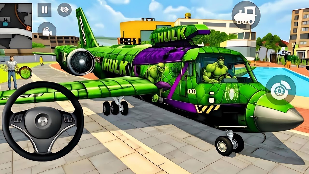 🤑Indian Thift Auto Simulator🤩Indian Showroom Purchase😯Modify Super Fan Hulk Wala Aroplane& Car🥳Game
