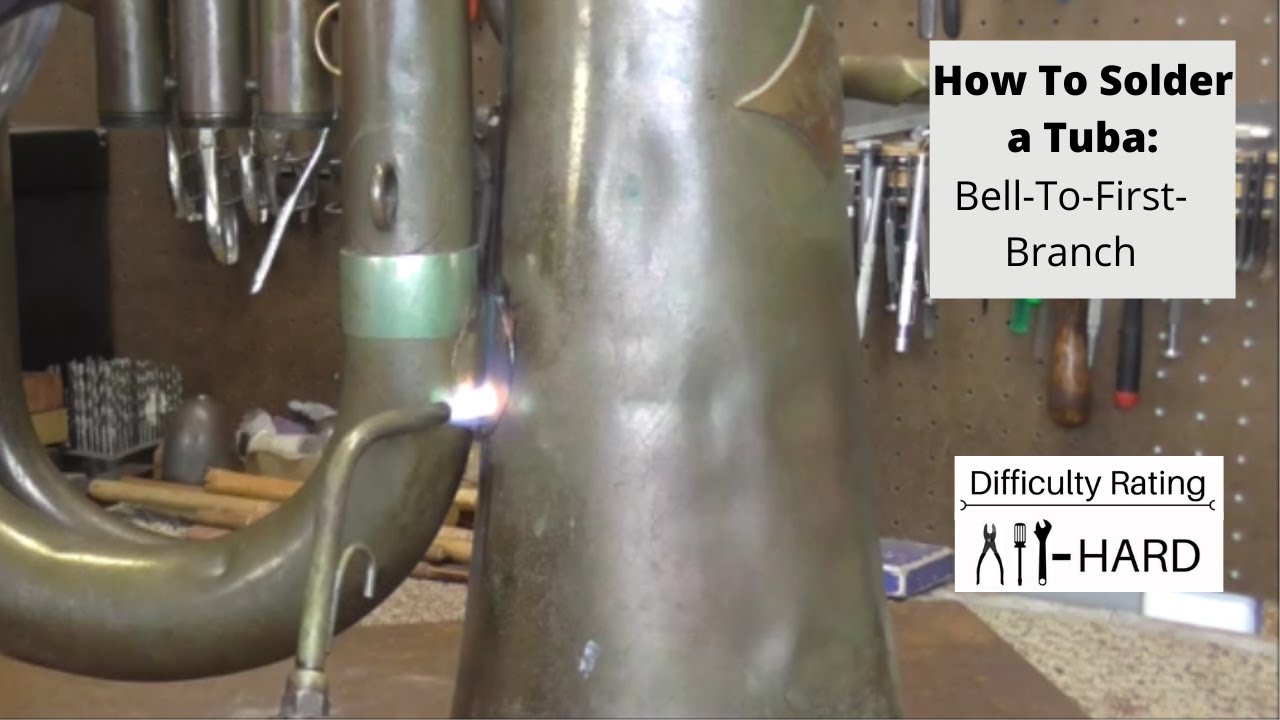 Soldering a Tuba Bell-To-First-Branch Brace
