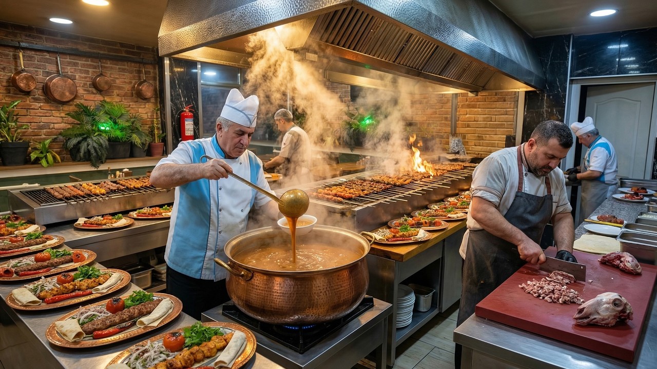 Turkish Restaurant Life! Watch Chefs Prepare Authentic Meals All Day