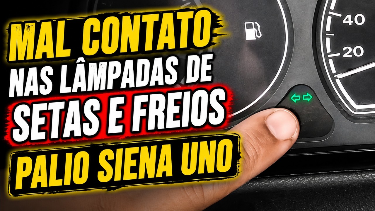 MAL CONTATO NAS LÂMPADAS DE SETAS E FREIOS FIAT PALIO SIENA UNO STRADA! COMO SOLUCIONAR O PROBLEMA?