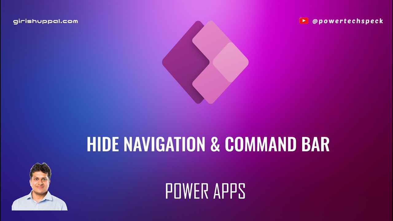 How to hide navigation bar and command bar in Microsoft Power Apps (query string)?
