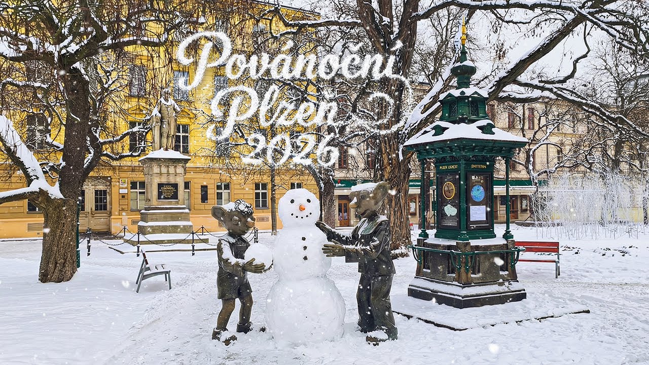 Povánoční Plzeň 2026 🎄 | Zimní procházka ❄️