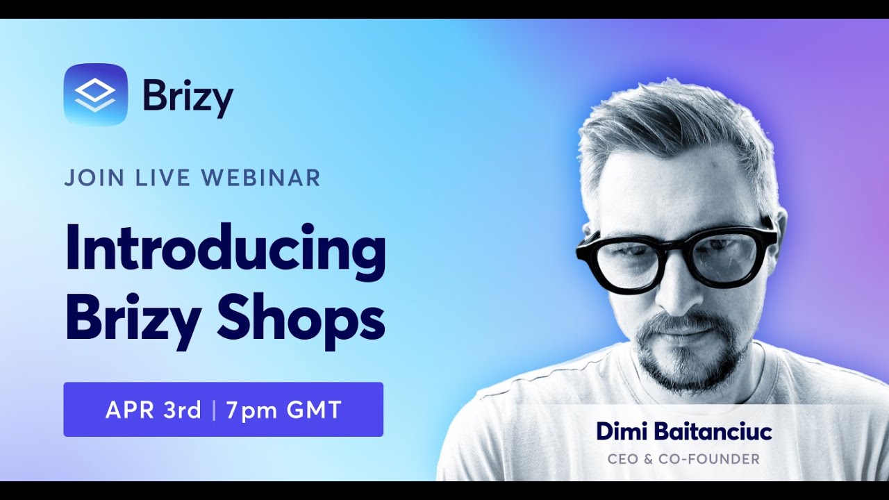 Webinar: Introducing Brizy Cloud Shops