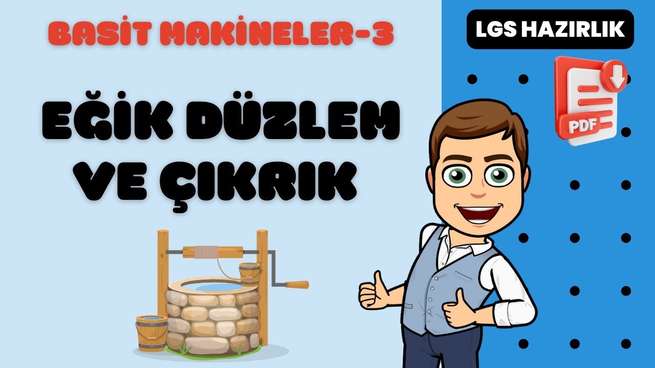 Eğik Düzlem ve Çıkrık  - Basit Makineler (8.sınıf) | LGS +PDF