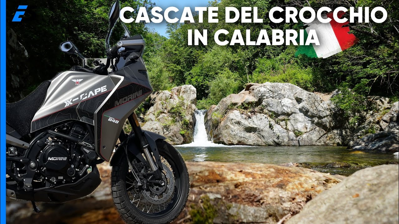 Moto Morini X-CAPE 650 e CF MOTO 800 MT - Cascate del Crocchio in Calabria con i SENZA META