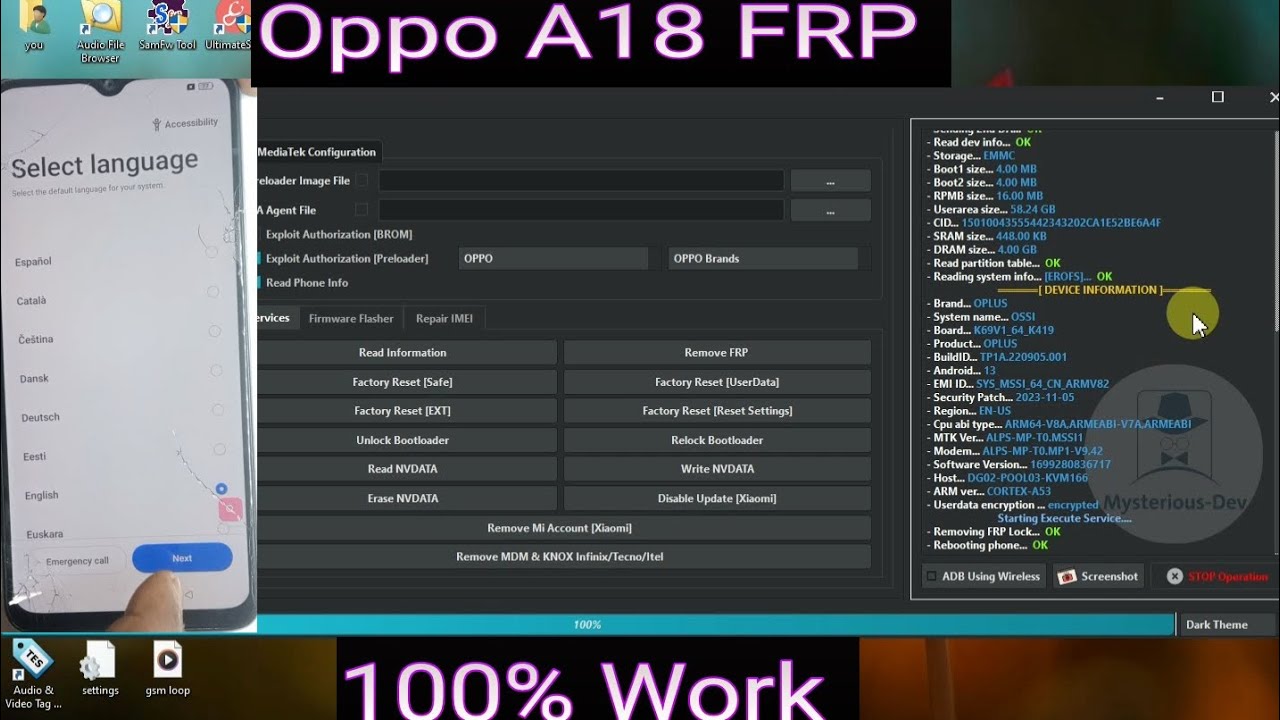 Oppo A18 FRP Unlock One Click | Oppo (CPH2591) Google Account Bypass 2026